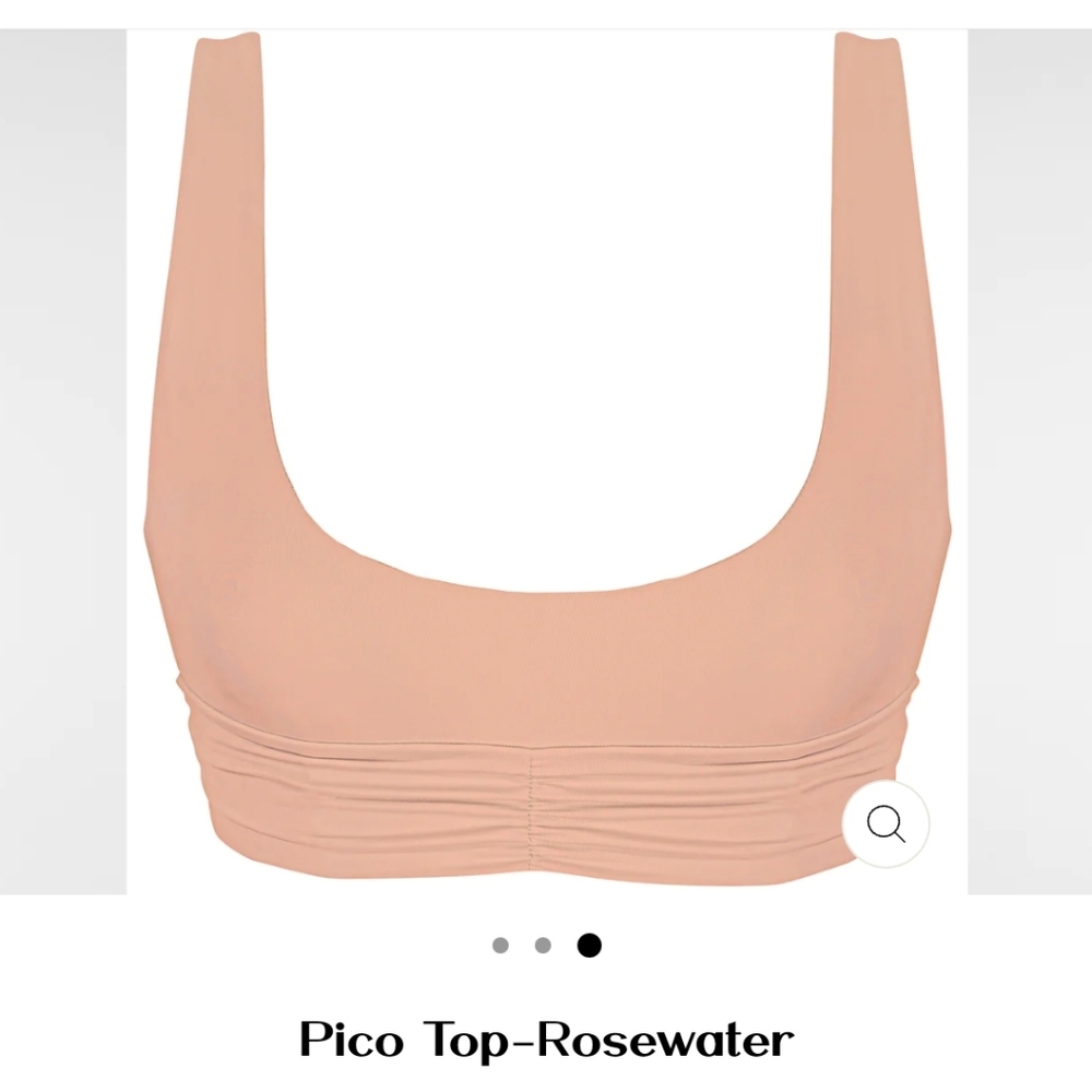 Riot Swim Pico top in Rosewater